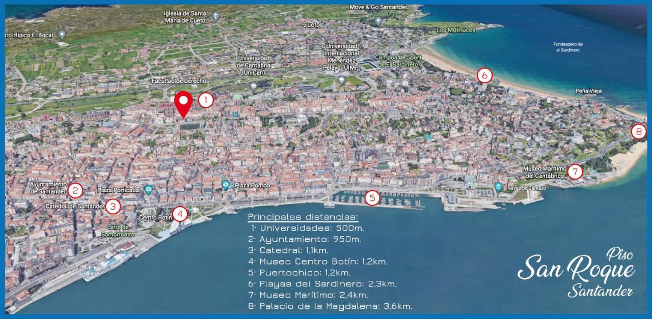Apartmán Piso San Roque 3 Hab Cerca Del Centro Y Universidad Santander Exteriér fotografie